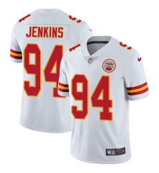 Men's Nike Kansas City Chiefs #94 Jarvis Jenkins White Vapor Untouchable Limited Player NFL Jersey